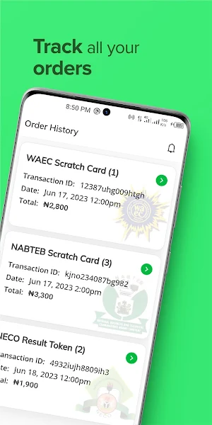 BuyCard: WAEC NECO NABTEB ePIN Screenshot 2