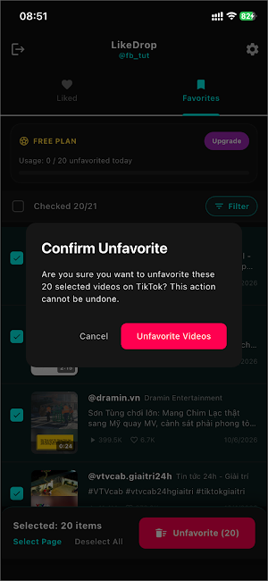 LikeDrop: Remove Like Screenshot 2