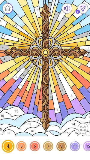 Christ Paint: Color by Number Screenshot 2