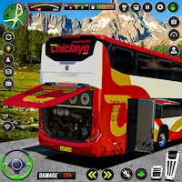 US Bus Driving City Coach Bus