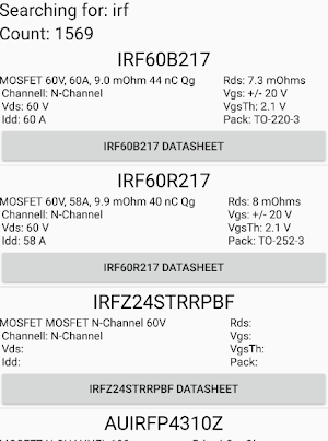 MOSFET transistors offline Screenshot 1