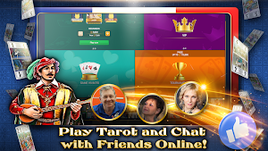 VIP Tarot - Free French Tarot Online Card Game Screenshot 1