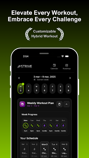 Strive Hybrid Workout Planner Screenshot 0