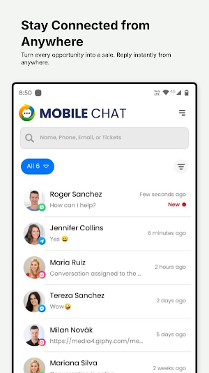Mobile Chat Screenshot 1