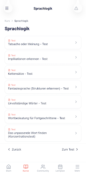 Psychologischer Test Training Screenshot 1