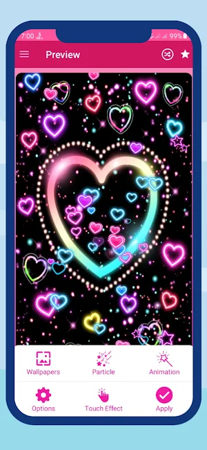 Neon Love 4K Live Wallpaper Screenshot 1
