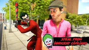 Freaky Clown Gangster Bank Robbery Heist Screenshot 1
