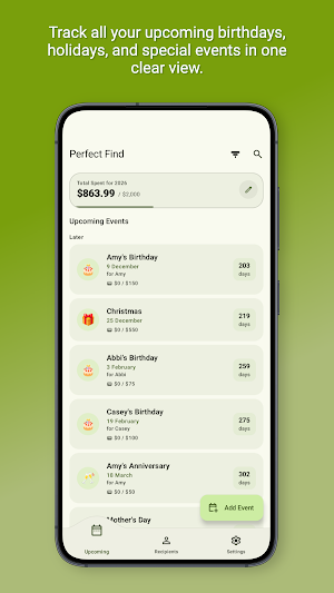 Christmas Gift Planner Screenshot 0