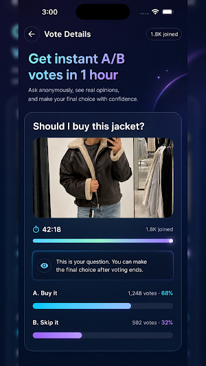 ThisThat - A/B Voting App Screenshot 0