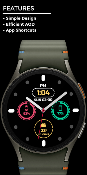 Night ver 74 - watch face Screenshot 1
