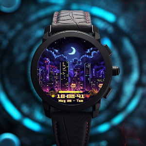 City Lights Watch Face Screenshot 0