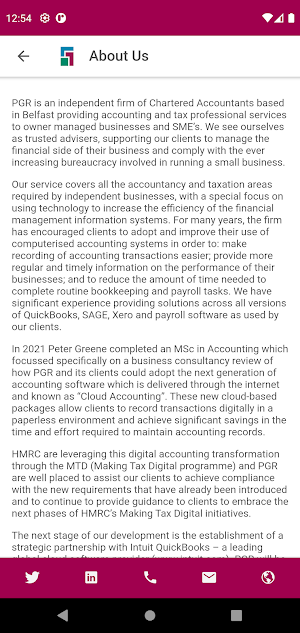 PGR Chartered Accountants Screenshot 1