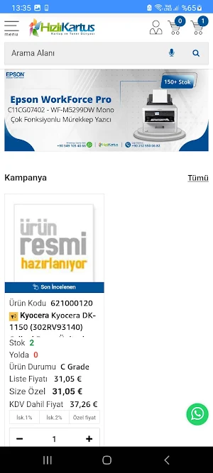 Hızlı Kartuş B4B Screenshot 1