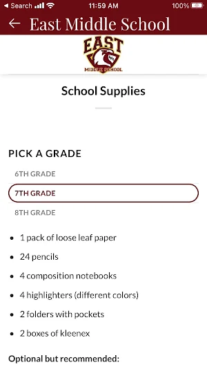 East Middle School Screenshot 3