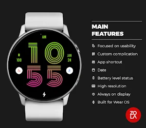 Beauty Green Pink Watch Face Screenshot 1