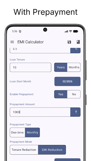EMI Calculator Screenshot 2