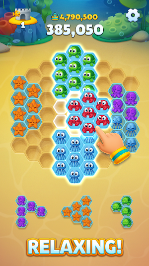 Gold Fish Hexa Blast! screenshot 1