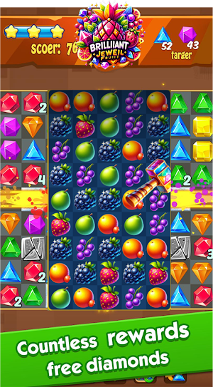 Brilliant Jewel Fruits Screenshot 1