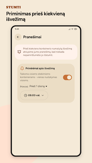 Stumti - atliekų grafikas Screenshot 3