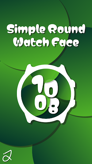 Simple Round Watch Face Screenshot 0