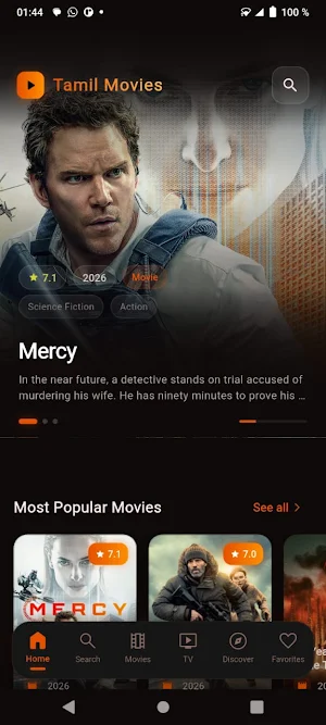 Tamil Movies Browser Screenshot 0