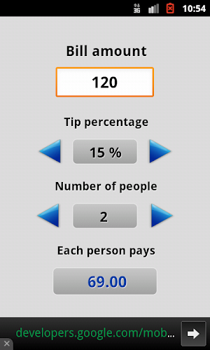 Tip Calculator Free Screenshot 2