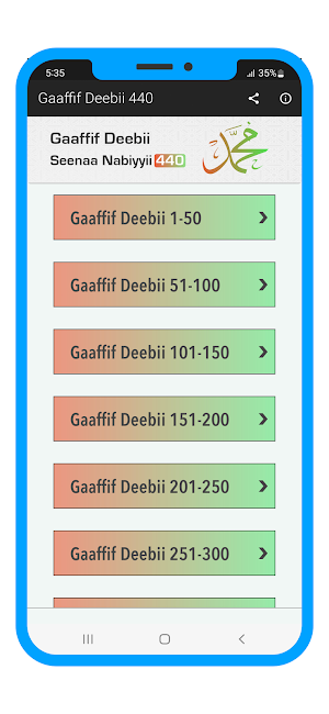 Gaaffif Deebii 440 Seenaa Nabi Screenshot 0