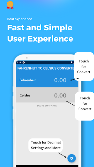 Fahrenheit to Celsius Convert Screenshot 1