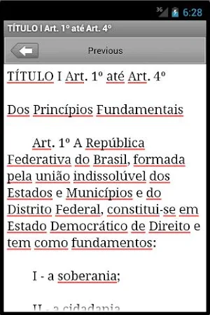 Constituição Federal Brasileir Screenshot 1