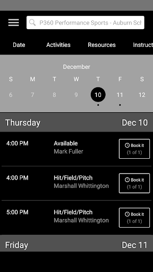 P360 Performance Sports Screenshot 2