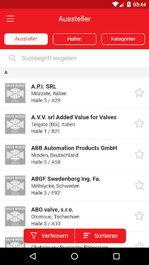 Valve World Expo App Screenshot 1