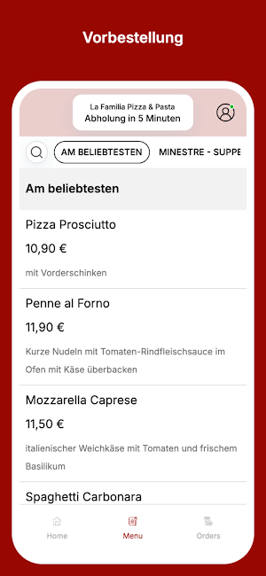 La Familia Pizza&Pasta Screenshot 1