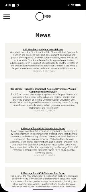 The NSS App Screenshot 2