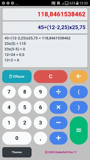Calculatrice Screenshot 1