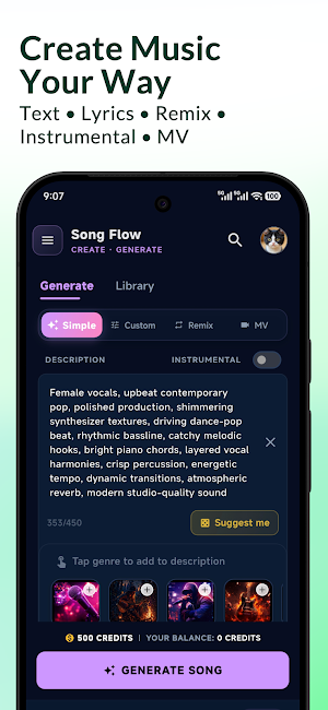 Song Flow: AI Song Maker Screenshot 1