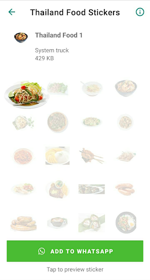 Thailand Food Stickers Screenshot 3