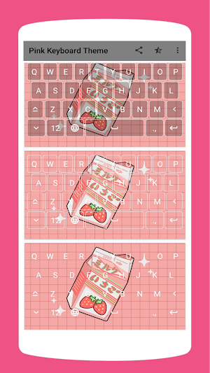 Aesthetic Pink Keyboard Theme Screenshot 2