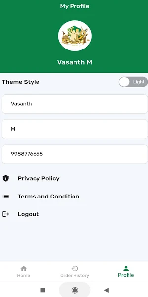 UzhavanMandi Delivery App Screenshot 1