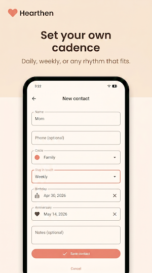 Hearthen: Stay in Touch Screenshot 2