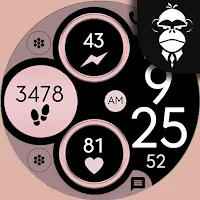 Digital Rose Gold 3 Watch Face