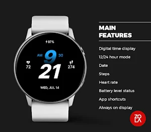 Simply Black Watch Face Screenshot 1