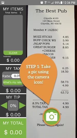 Bill Splitter Screenshot 0