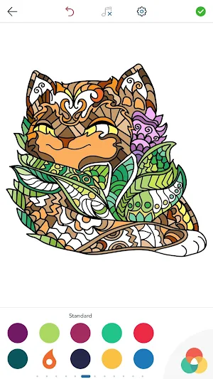 Cat Coloring Pages for Adults Screenshot 2