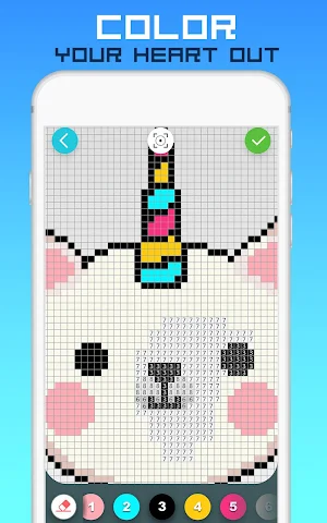 RAINBOW Color by Number - 2D & 3D Pixel Art Screenshot 2