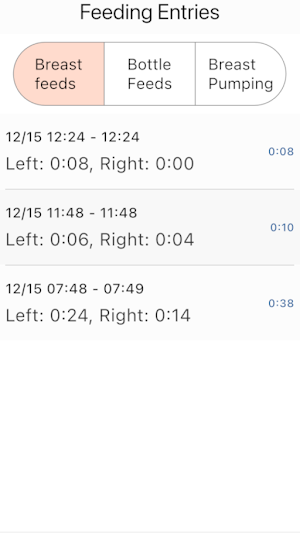 Lactracker Screenshot 0