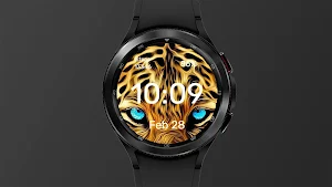Abstract Tiger Watch Face Screenshot 1