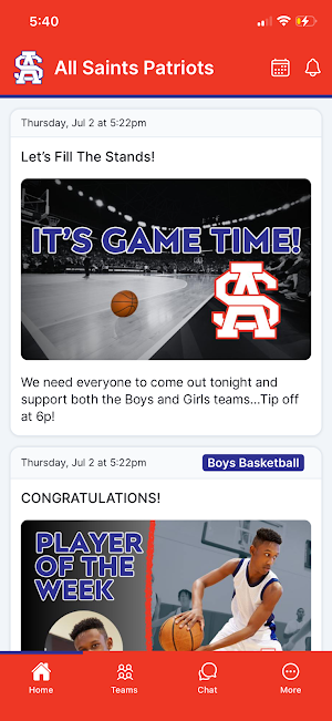 All Saints Episcopal Athletics Screenshot 0