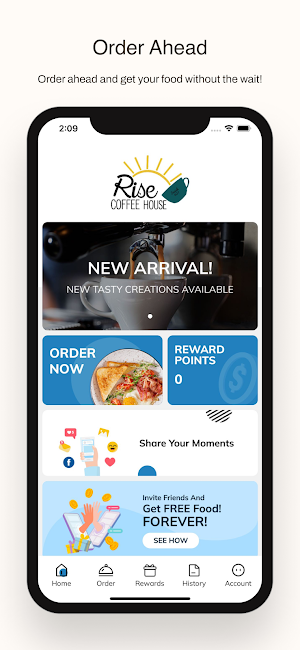 Rise Coffee House Screenshot 0