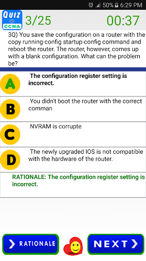 CCNA Quiz Questions Screenshot 2