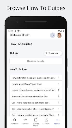 Clarence Workspaces Screenshot 3